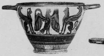SKYPHOS (CORINTHIAN, BLACK-FIGURE)