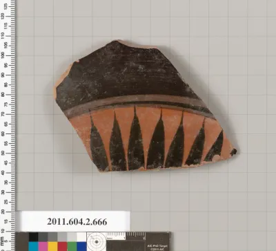 Terracotta fragment of a column-krater (bowl for mixing wine and water)