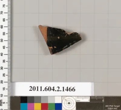 Terracotta fragment of a skyphos (deep drinking cup)