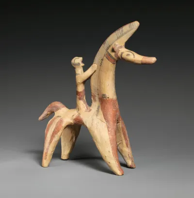 Terracotta horse and rider