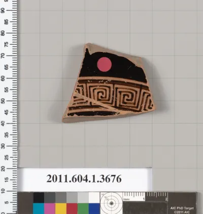 Terracotta fragment of a kylix (drinking cup)