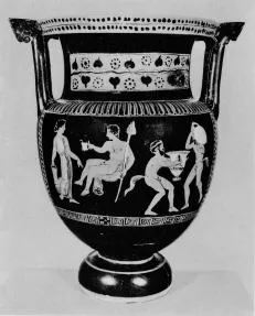 KRATER, COLUMN (SOUTH ITALIAN, APULIAN, RED-FIGURE)