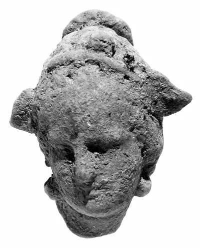 Head with Melon Coiffure and Wreath