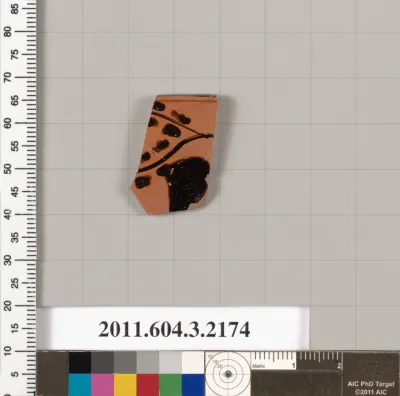 Terracotta rim fragment of a kylix (drinking cup)