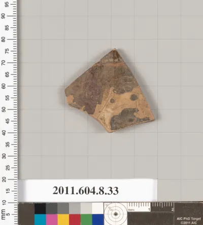 Terracotta fragment of a closed shape