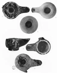LAMP (ATHENIAN, BLACK GLAZE)