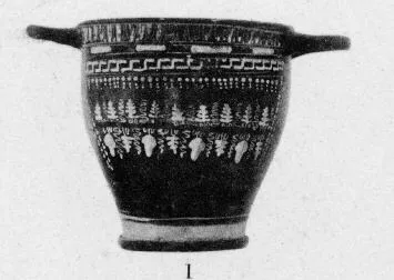SKYPHOS (SOUTH ITALIAN, GNATHIAN, BLACK GLAZE)