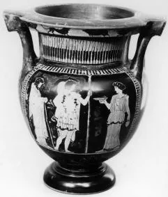KRATER, COLUMN (ATHENIAN, RED-FIGURE)
