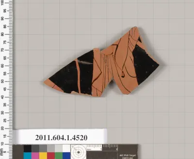 Terracotta fragment of a kylix (drinking cup)