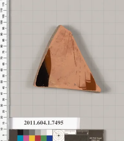 Terracotta fragment of a kylix (drinking cup)