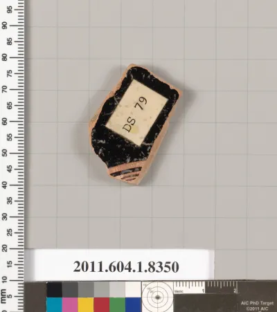 Terracotta fragment of a kylix (drinking cup)