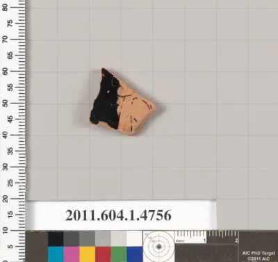 Terracotta fragment of a kylix (drinking cup)