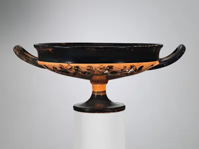 Terracotta kylix (drinking cup)