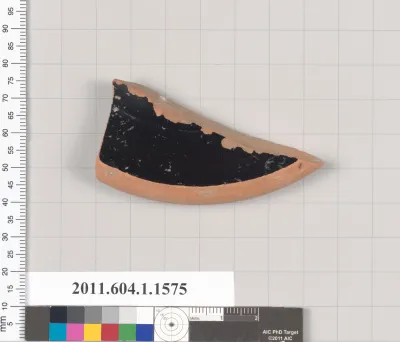 Terracotta fragment of a kylix (drinking cup)