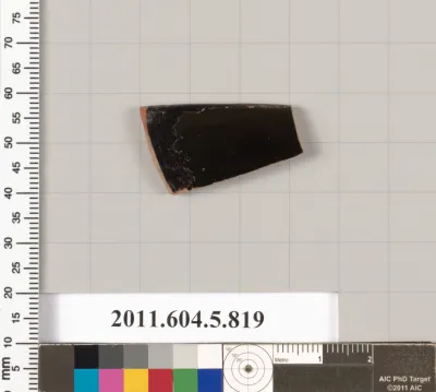 Terracotta fragments of kylikes (drinking cups)