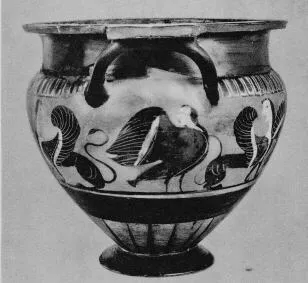 KRATER, COLUMN (ATHENIAN, BLACK-FIGURE)