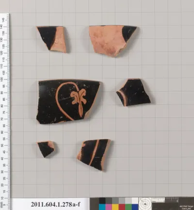 Terracotta fragment of a kylix (drinking cup)