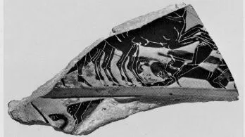 KRATER, VOLUTE, FRAGMENT (ATHENIAN, BLACK-FIGURE)