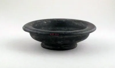 Shallow dish with foot