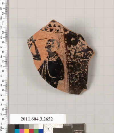 Terracotta fragment of an olpe (jug)