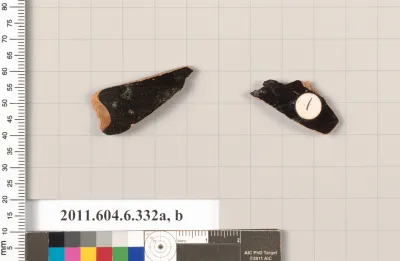 Terracotta fragments of unidentified shapes