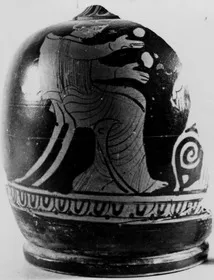 LEKYTHOS, SQUAT, FRAGMENT (ATHENIAN, RED-FIGURE)