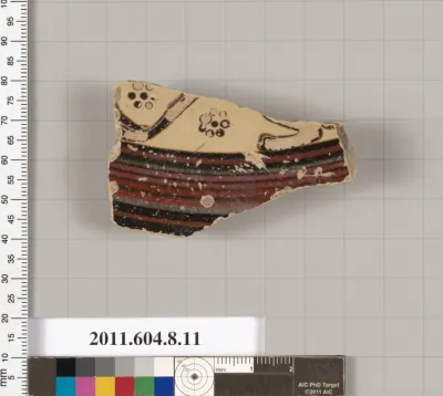 Terracotta fragment of a lid