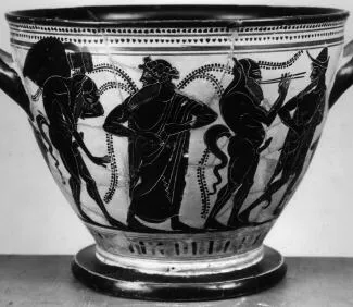 SKYPHOS (ATHENIAN, BLACK-FIGURE)