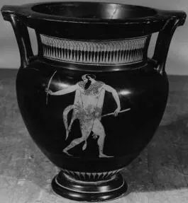 KRATER, COLUMN (ATHENIAN, RED-FIGURE)