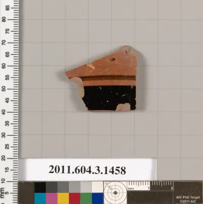 Terracotta fragment of a skyphos (deep drinking cup)