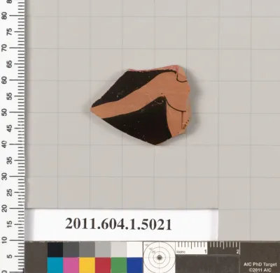 Terracotta fragment of a kylix (drinking cup)