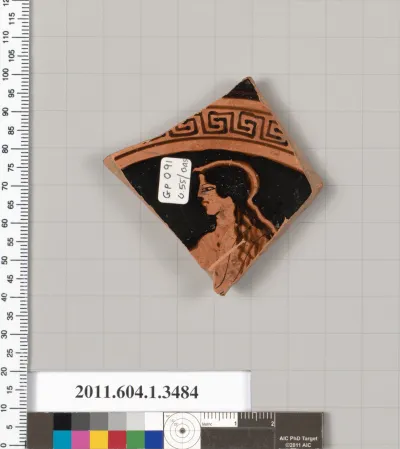 Terracotta fragment of a kylix (drinking cup)