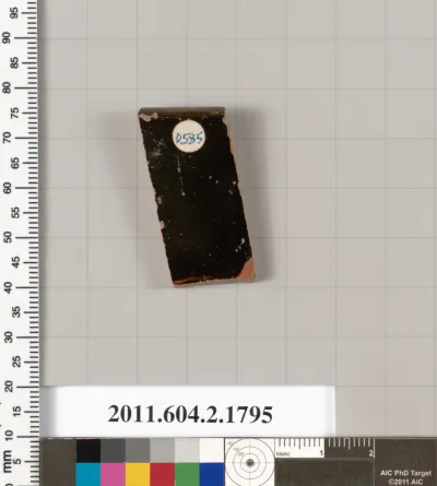 Terracotta rim fragment of a skyphos (deep drinking cup?)