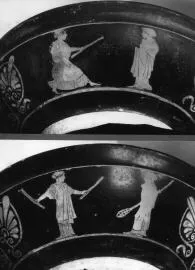 CUP, STEMLESS (ATHENIAN, RED-FIGURE)