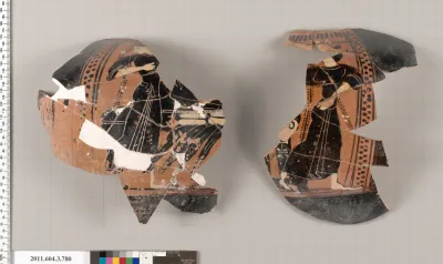 Terracotta fragment of an oinochoe (jug)