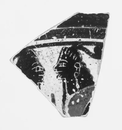Cup Fragment with Sphinxes