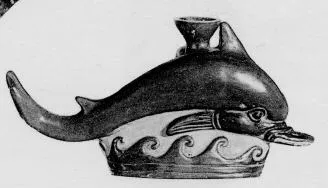 FIGURE VASE (SOUTH ITALIAN, APULIAN, BLACK GLAZE)