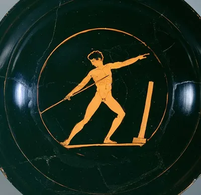 Attische Schale: Palästraszenen