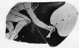 OINOCHOE, FRAGMENT (ATHENIAN, RED-FIGURE)