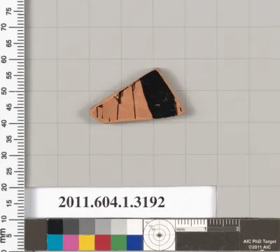 Terracotta fragment of a kylix (drinking cup)