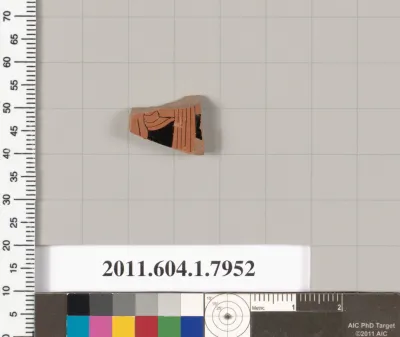 Terracotta fragment of a kylix (drinking cup)