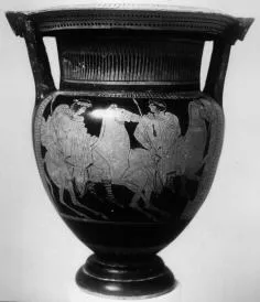 KRATER, COLUMN (ATHENIAN, RED-FIGURE)