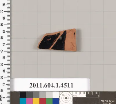 Terracotta fragment of a kylix (drinking cup)