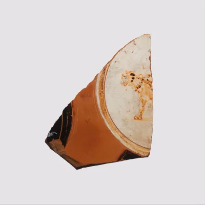 Fragment of a Panathenaic prize amphora (jar)