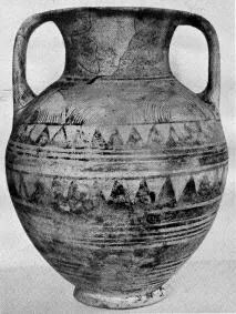 AMPHORA, NECK (ATHENIAN PROTOGEOMETRIC)