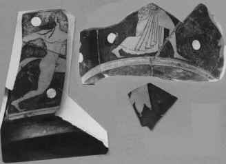 KYATHOS, FRAGMENTS (ATHENIAN, RED-FIGURE)