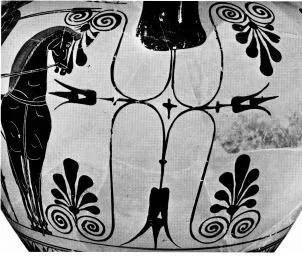 AMPHORA, NECK (ATHENIAN, BLACK-FIGURE)
