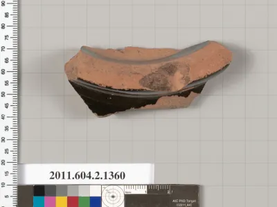 Terracotta fragment of a skyphos (deep drinking cup)