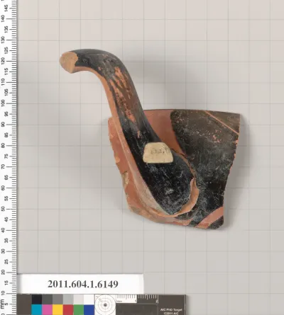 Terracotta fragment of a kylix (drinking cup)