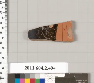 Terracotta fragment of a column-krater (bowl for mixing wine and water)